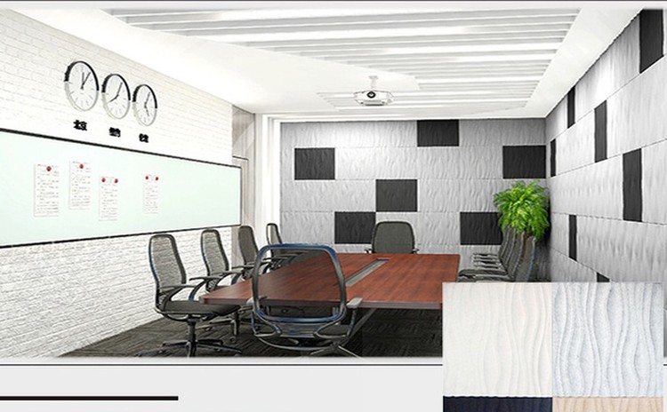 根據(jù)會議室風格選擇合適的吸音板